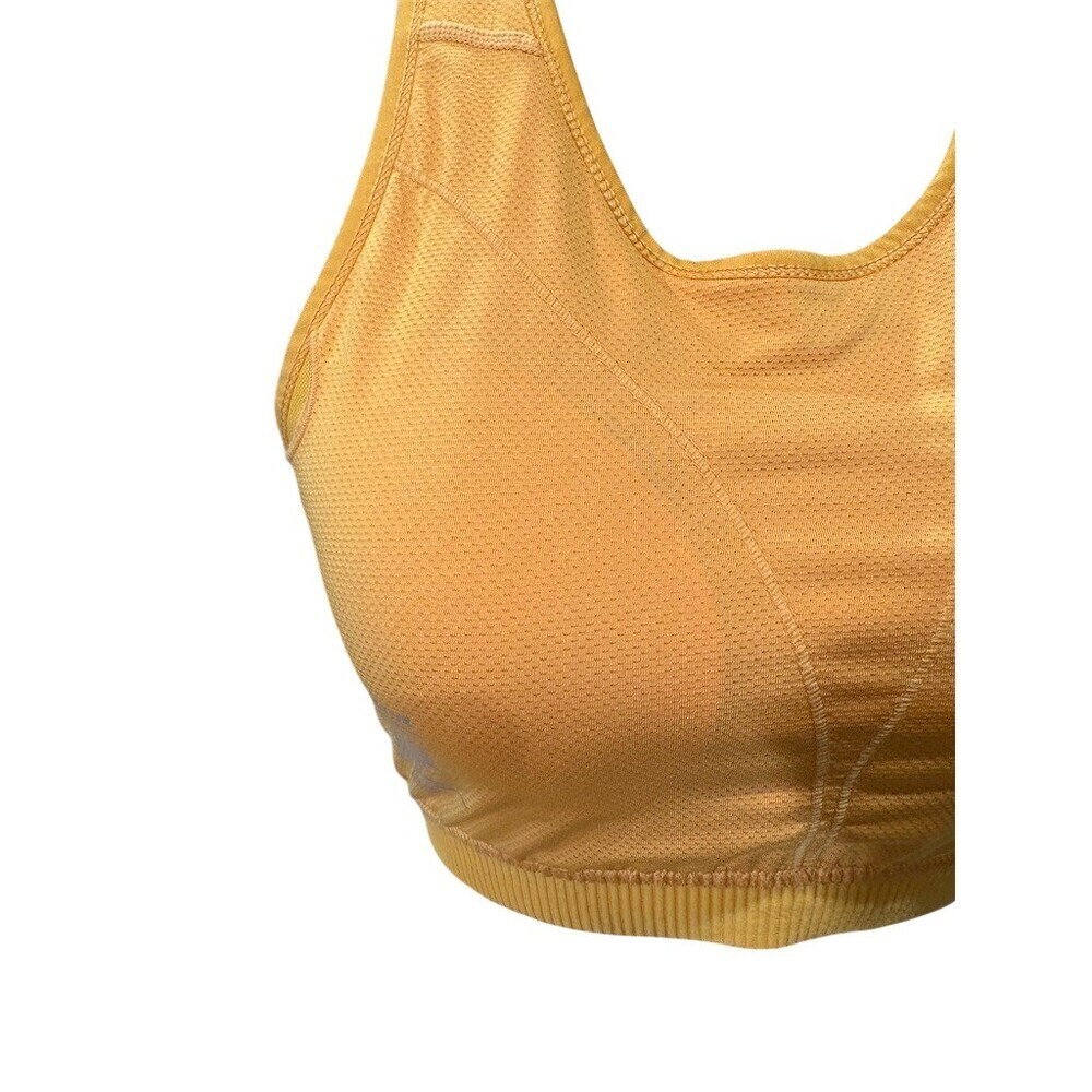 Papaya Active Sports Bra Womens M Orange Racerback Mesh Back Removable - Picture 2 of 7